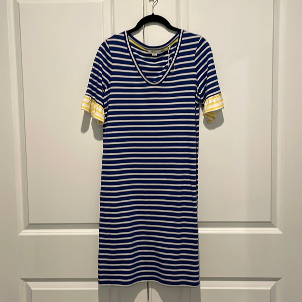 Boden Ladies Dress with ruffle sleeve- 2